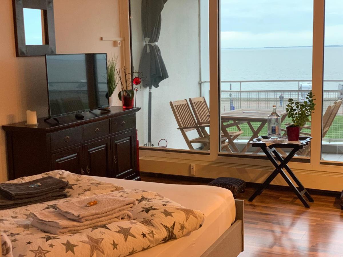 Studio Mit Meerblick Und Grosser Loggia - Direktzugang Zur Nordsee Вилхелмсхафен Екстериор снимка